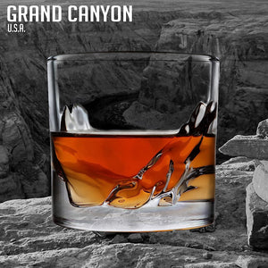 Grand Canyon Whiskey 10oz LIITON Glass Set of 2