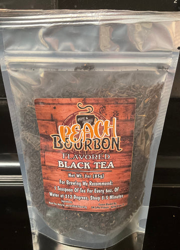 Peach Bourbon Flavored Black Tea 2oz Tin