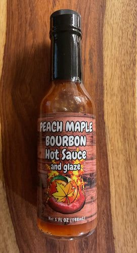 Peach Maple Bourbon Hot Sauce