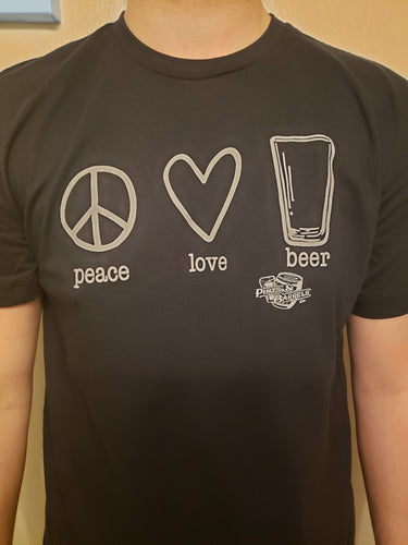 Peace Love Beer Unisex T-Shirt