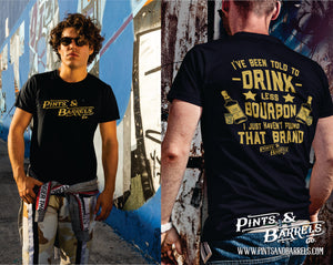 Drink Less Bourbon Unisex T-Shirt
