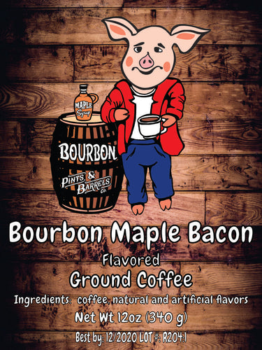 Bourbon Maple Bacon flavored Ground Coffee