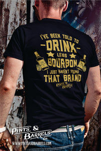 Drink Less Bourbon Unisex T-Shirt