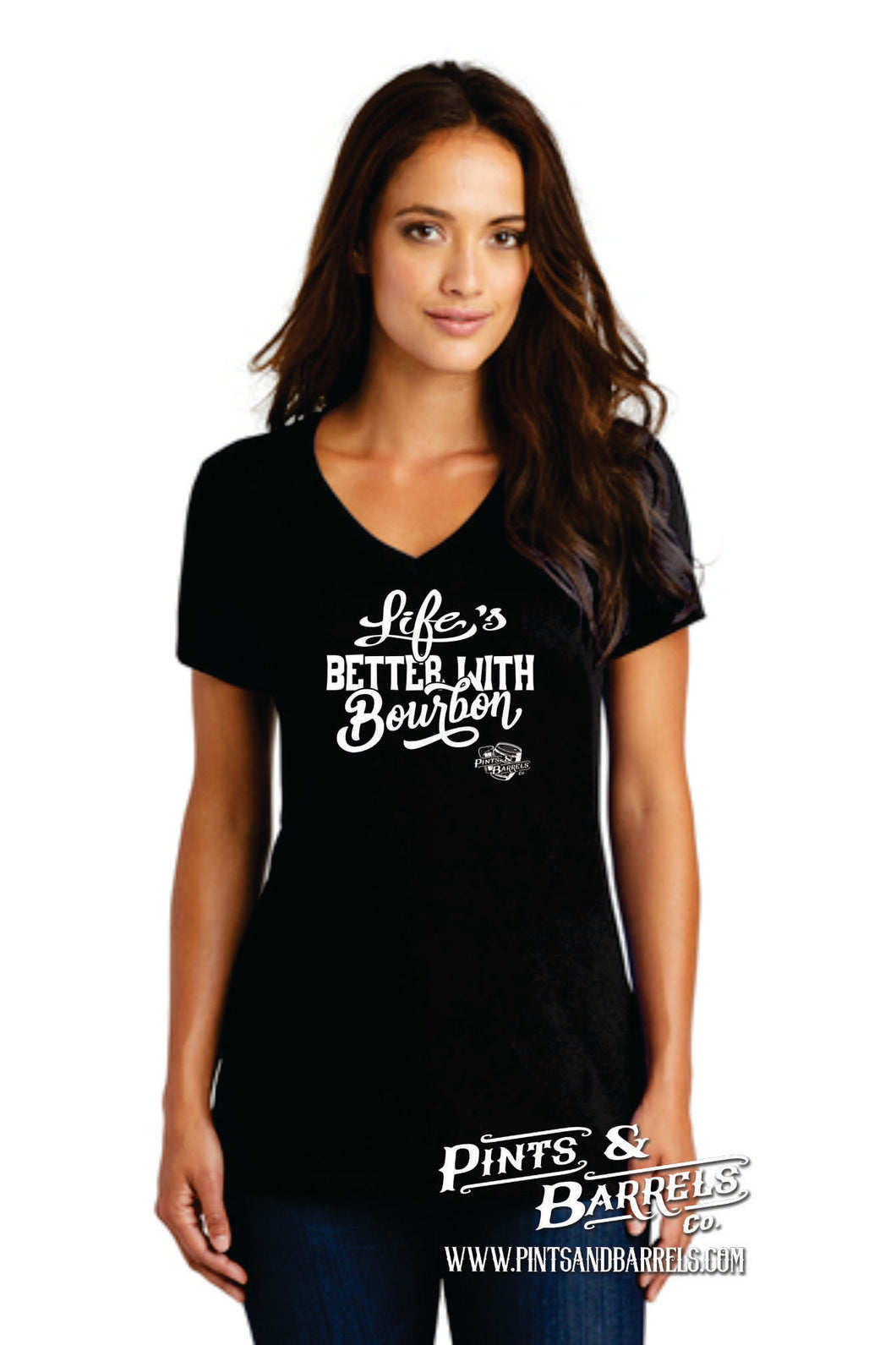Life's Better With Bourbon Ladies Shirts