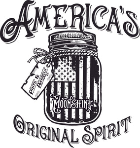 Moonshine America's Original Spirit Unisex printed T-Shirt